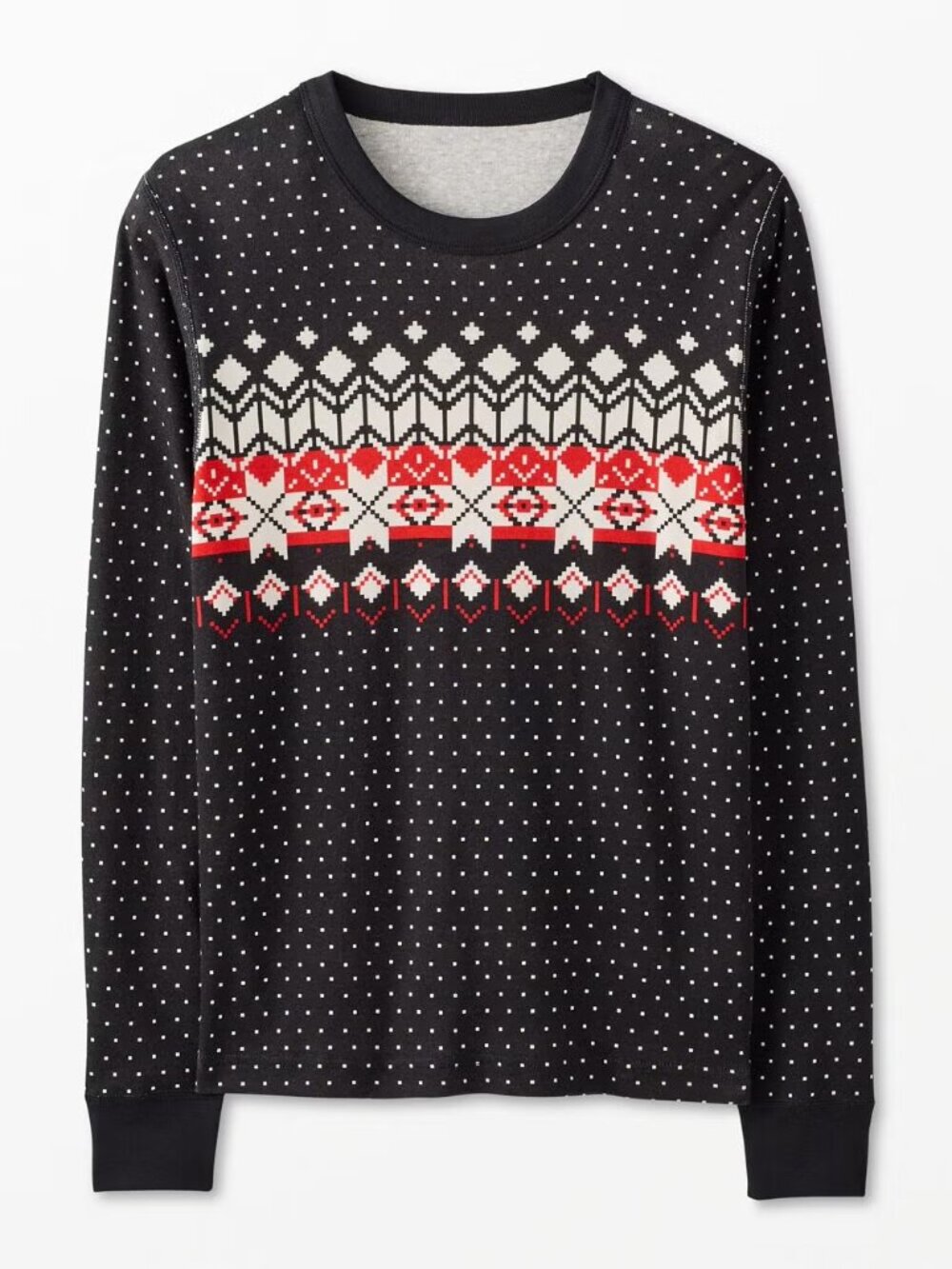 Hanna Andersson Adult Unisex Holiday Long John Pajama Top